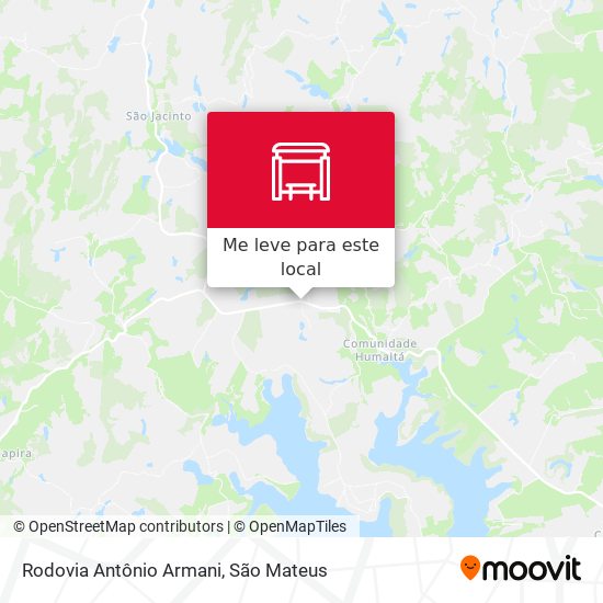 Rodovia Antônio Armani mapa