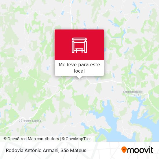 Rodovia Antônio Armani mapa