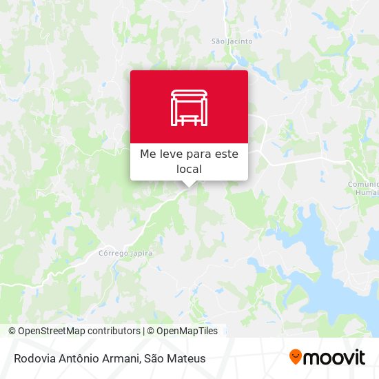 Rodovia Antônio Armani mapa