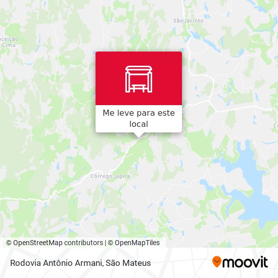 Rodovia Antônio Armani mapa