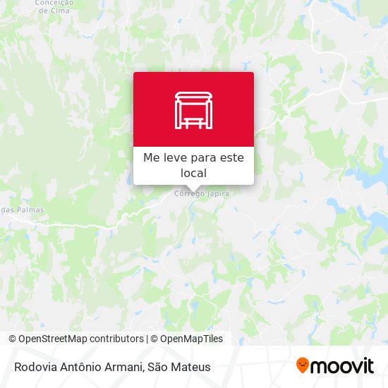 Rodovia Antônio Armani mapa