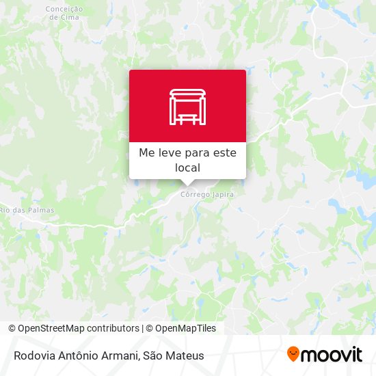 Rodovia Antônio Armani mapa
