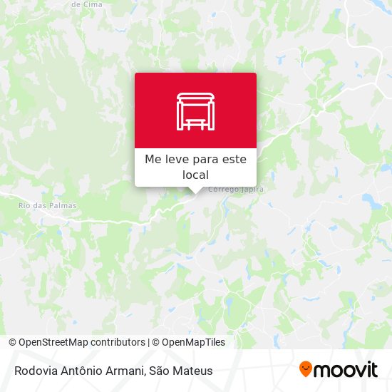 Rodovia Antônio Armani mapa