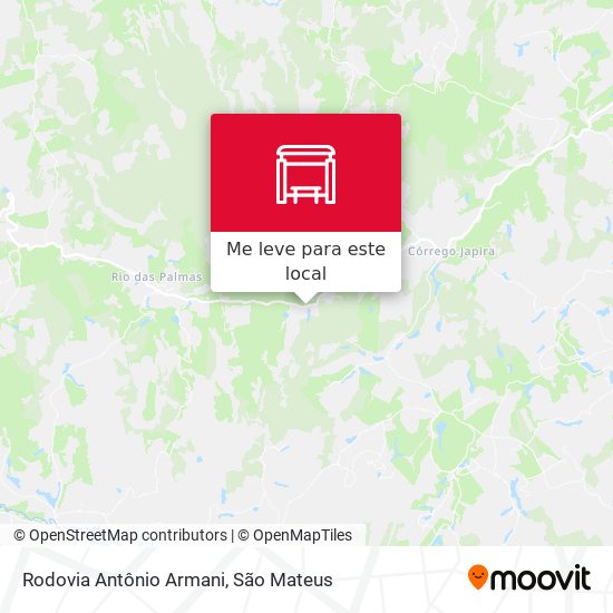 Rodovia Antônio Armani mapa