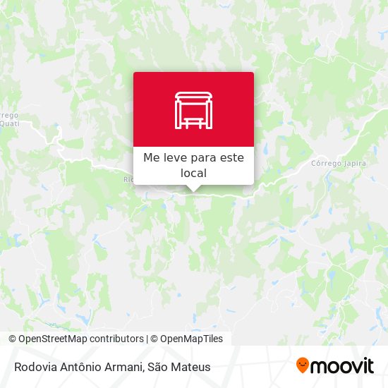 Rodovia Antônio Armani mapa