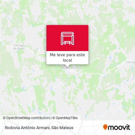 Rodovia Antônio Armani mapa