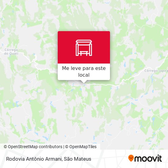 Rodovia Antônio Armani mapa