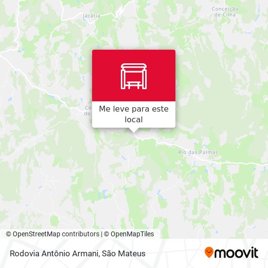 Rodovia Antônio Armani mapa