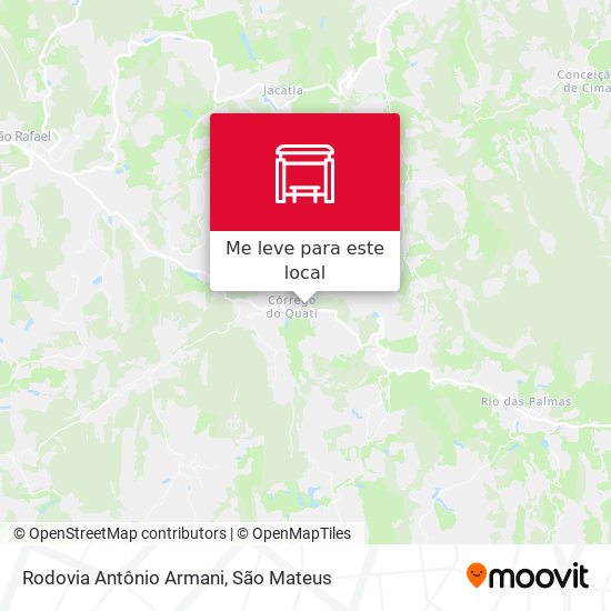 Rodovia Antônio Armani mapa