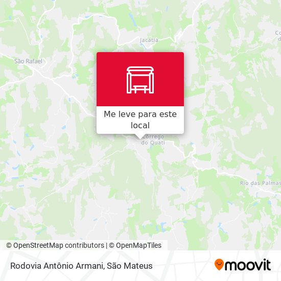 Rodovia Antônio Armani mapa