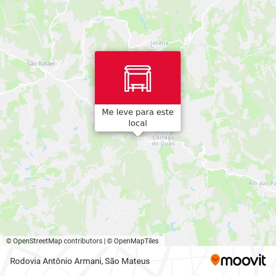 Rodovia Antônio Armani mapa