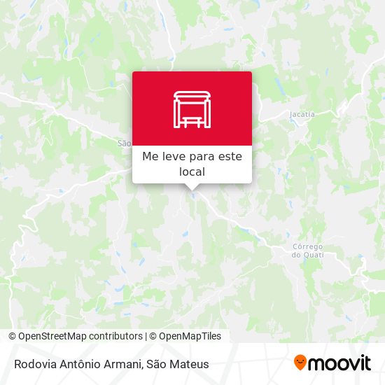 Rodovia Antônio Armani mapa