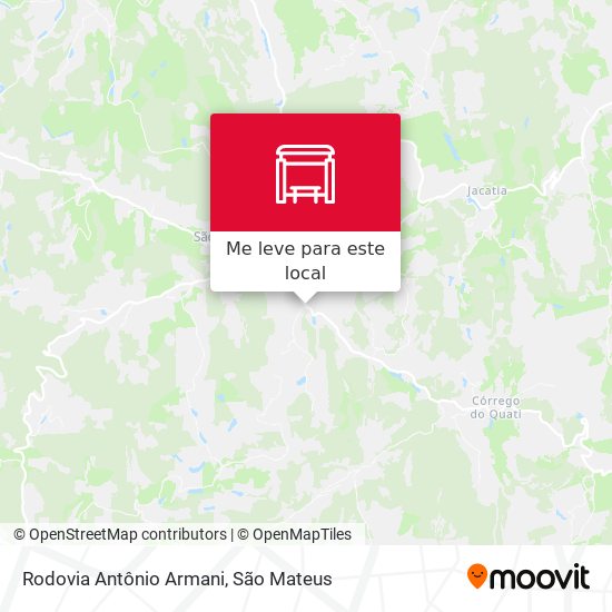 Rodovia Antônio Armani mapa