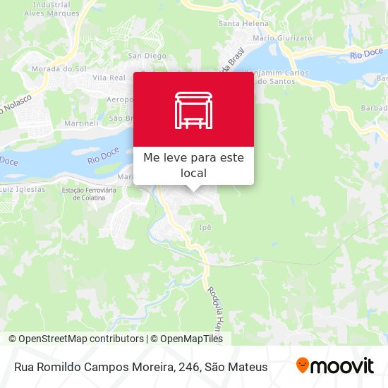 Rua Romildo Campos Moreira, 246 mapa