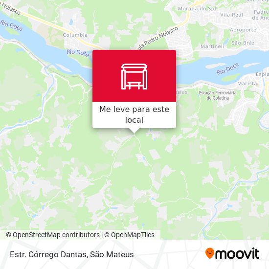 Estr. Córrego Dantas mapa