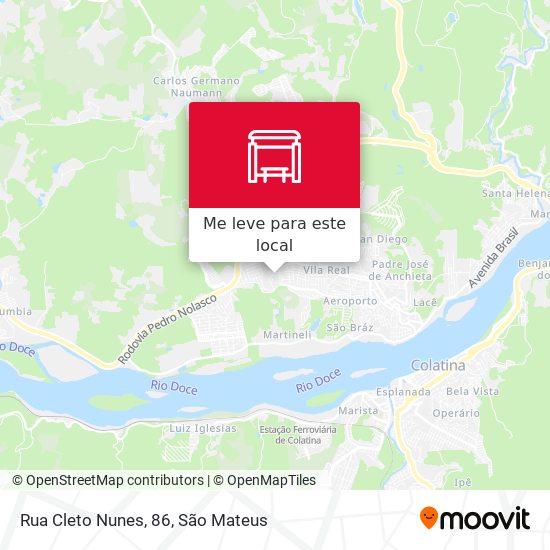 Rua Cleto Nunes, 86 mapa