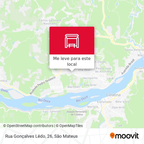 Rua Gonçalves Lêdo, 26 mapa