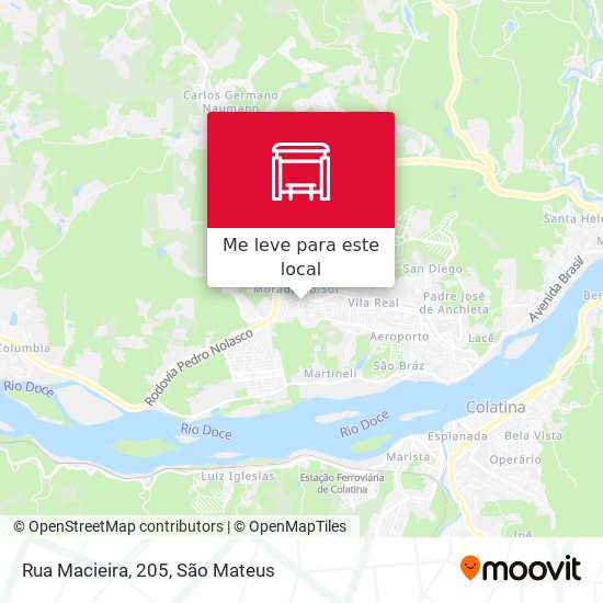 Rua Macieira, 205 mapa