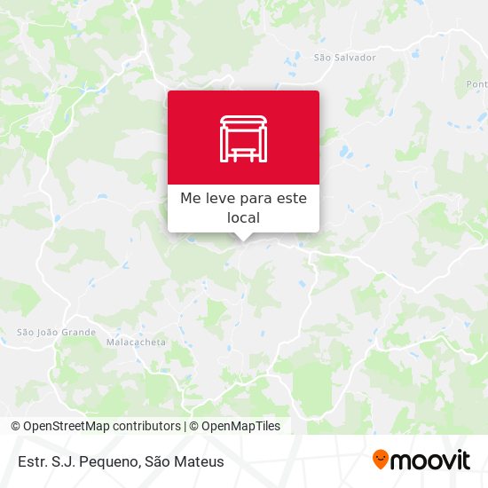 Estr. S.J. Pequeno mapa