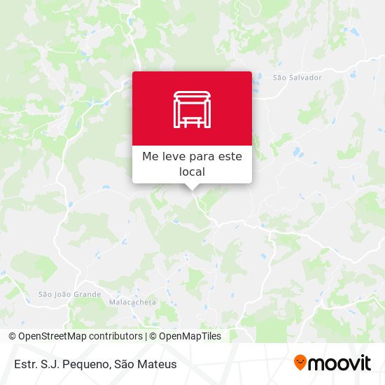 Estr. S.J. Pequeno mapa