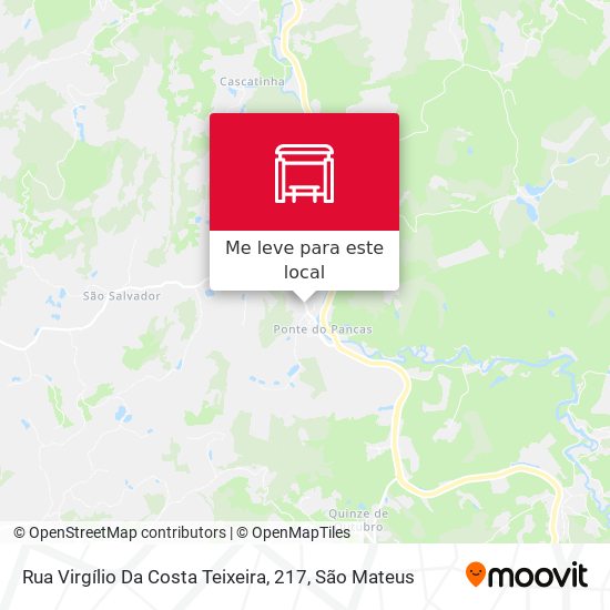 Rua Virgílio Da Costa Teixeira, 217 mapa