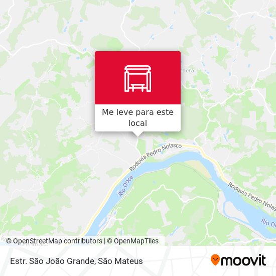 Estr. São João Grande mapa
