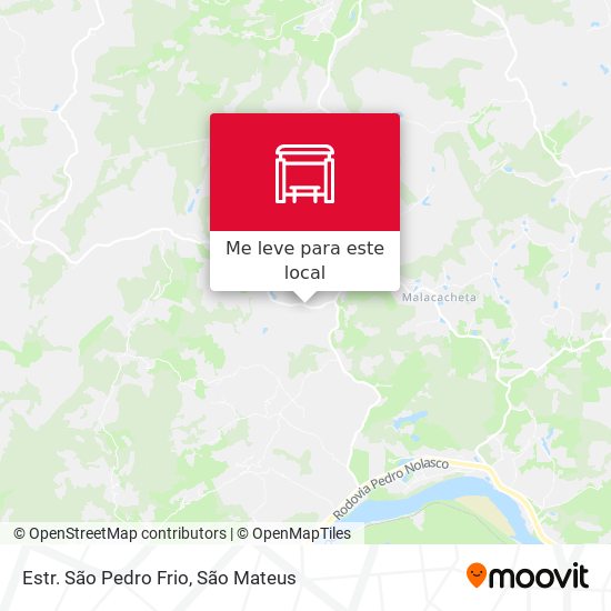 Estr. São Pedro Frio mapa