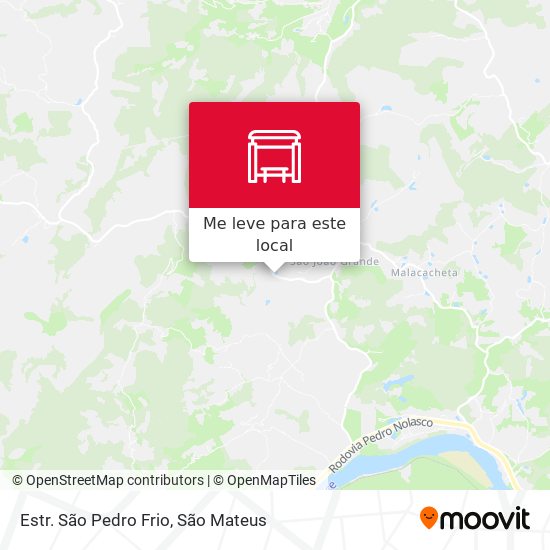 Estr. São Pedro Frio mapa