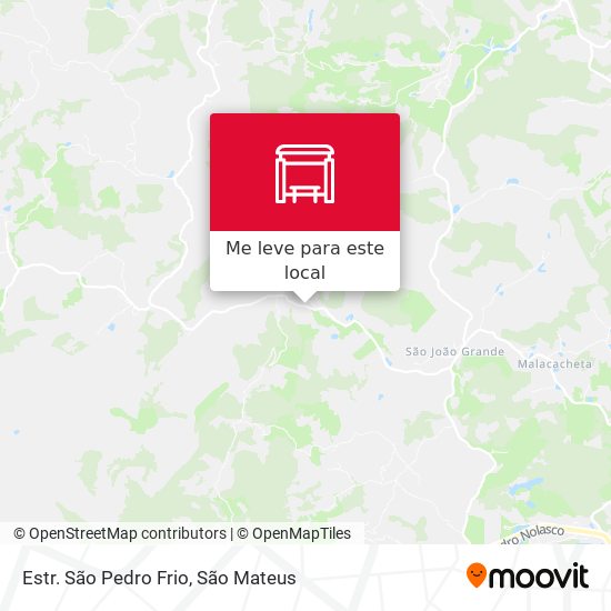 Estr. São Pedro Frio mapa