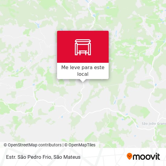 Estr. São Pedro Frio mapa