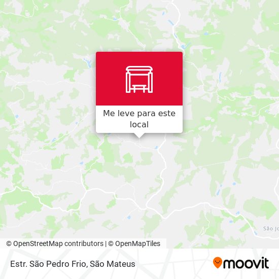 Estr. São Pedro Frio mapa