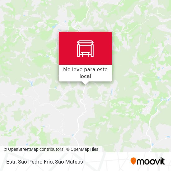 Estr. São Pedro Frio mapa