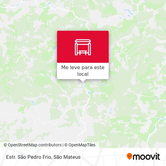 Estr. São Pedro Frio mapa