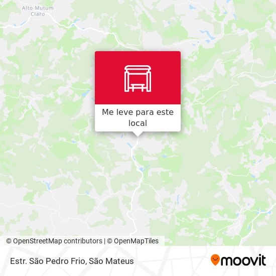 Estr. São Pedro Frio mapa
