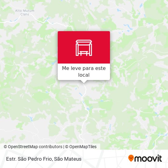 Estr. São Pedro Frio mapa