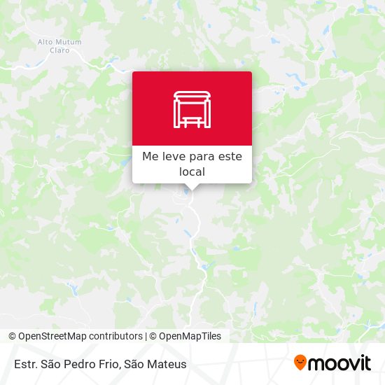 Estr. São Pedro Frio mapa