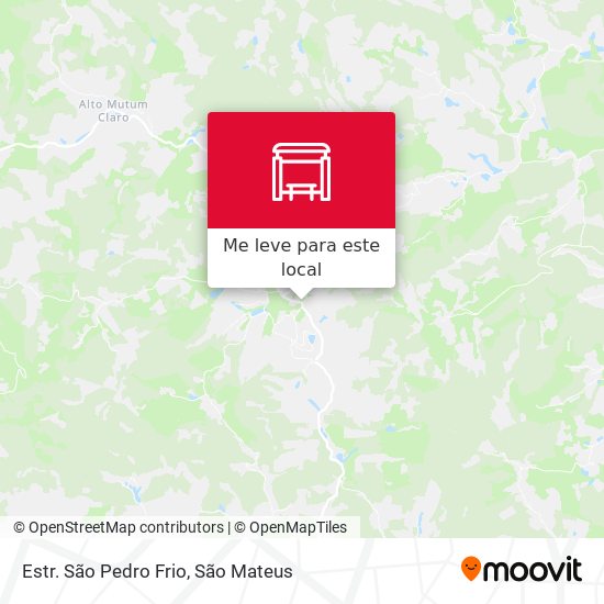 Estr. São Pedro Frio mapa