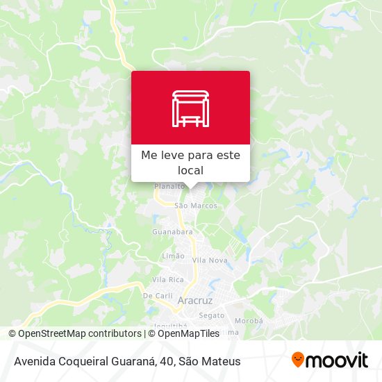 Avenida Coqueiral Guaraná, 40 mapa