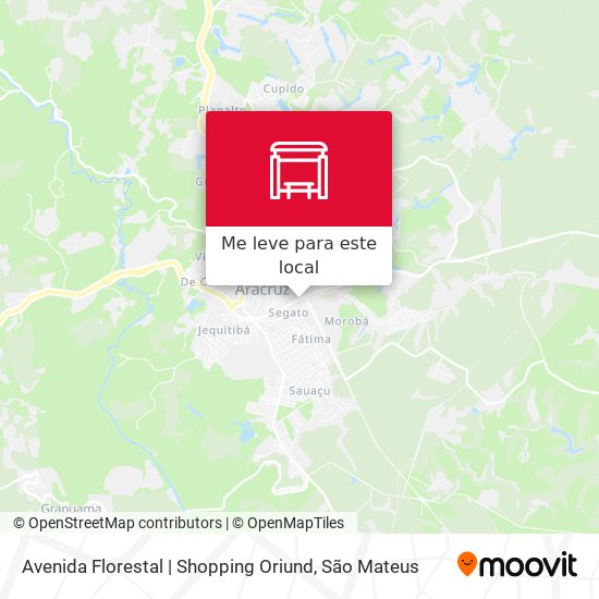 Avenida Florestal | Shopping Oriund mapa