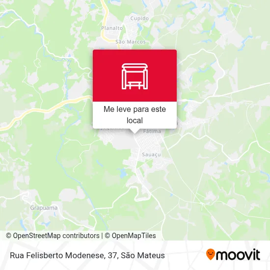 Rua Felisberto Modenese, 37 mapa