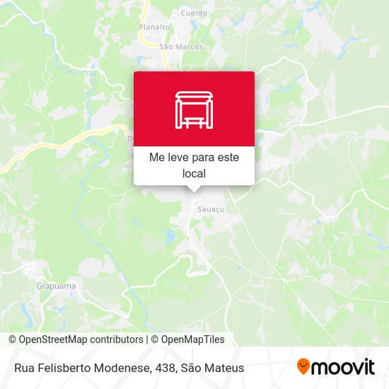 Rua Felisberto Modenese, 438 mapa