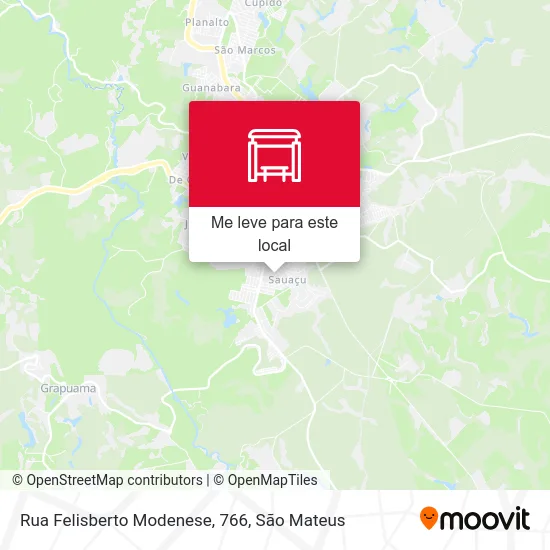 Rua Felisberto Modenese, 766 mapa