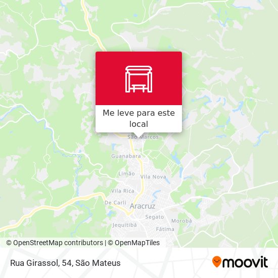 Rua Girassol, 54 mapa