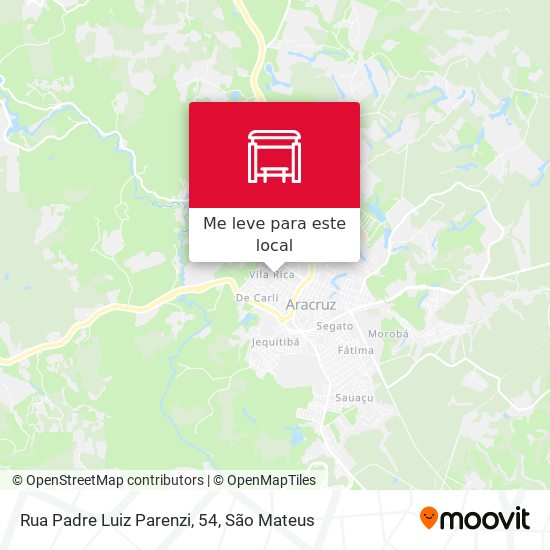 Rua Padre Luiz Parenzi, 54 mapa