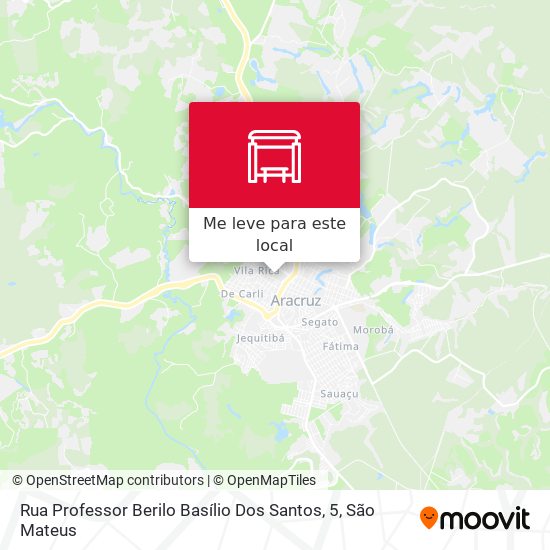 Rua Professor Berilo Basílio Dos Santos, 5 mapa