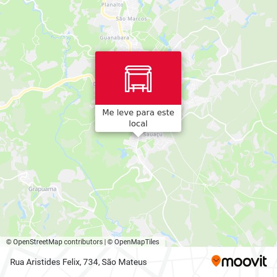 Rua Aristides Felix, 734 mapa