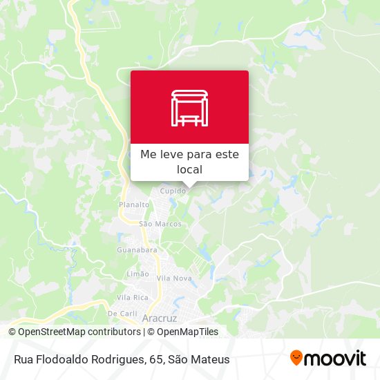 Rua Flodoaldo Rodrigues, 65 mapa