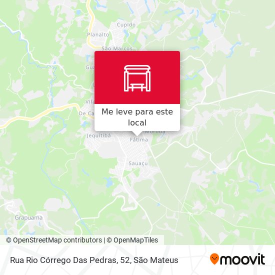 Rua Rio Córrego Das Pedras, 52 mapa