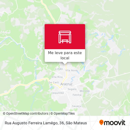 Rua Augusto Ferreira Lamêgo, 36 mapa