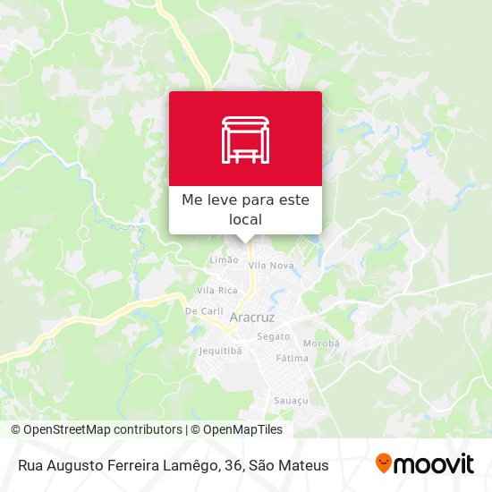 Rua Augusto Ferreira Lamêgo, 36 mapa